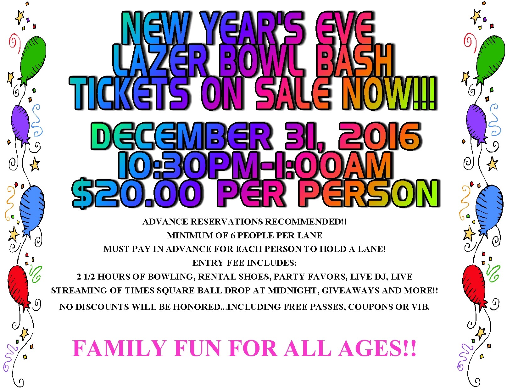 Bowling deals on saturday